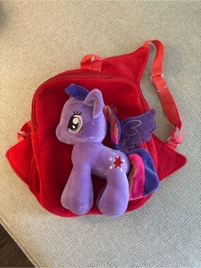 My Little Pony Purple Plush with Pink and Blue Mane